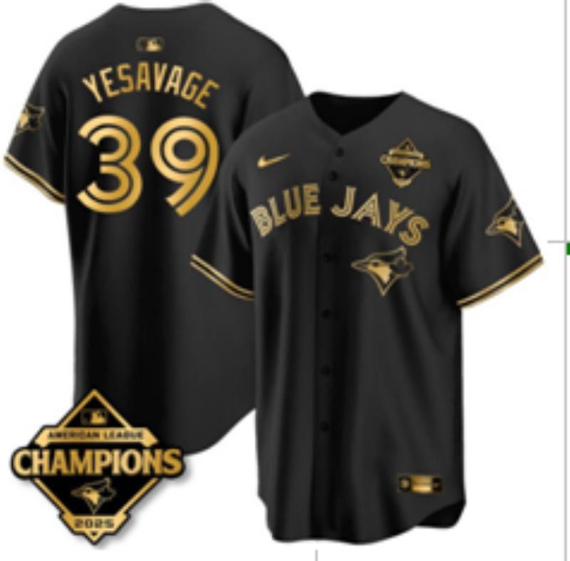Men Toronto Blue Jays #39 Yesavage Black Gold 2026 Nike Game MLB Jersey 001->toronto blue jays->MLB Jersey